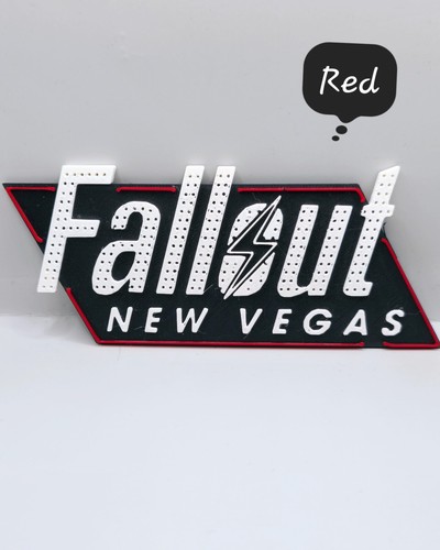 Fallout New Vegas Sign - Gamer Gift Plaque - 3d Wall Art - Various Colours - Picture 12 of 23