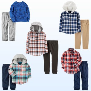 NWT-New-Baby-Toddler-Boys-2Pc-Set-Shirt-amp-Jogger-Pant-Outfit-Playwear