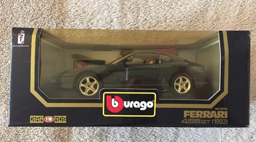 Bburago BURAGO 1:18 FERRARI 456GT 1992 Die-Cast Mint in Boxed NEW Blue NIB 3036 - Picture 3 of 7