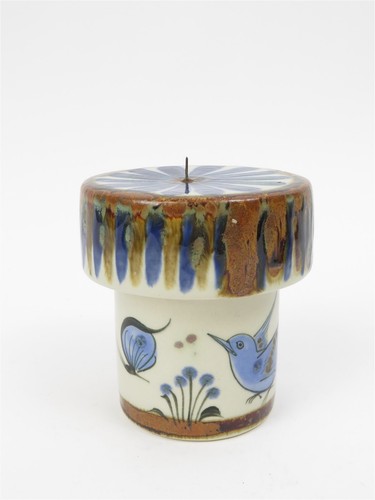 Ken Edwards Tonala Mexican Pottery Set of 3 Candle Holders - Picture 4 of 9