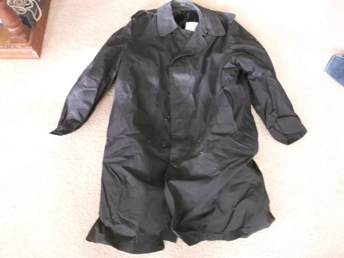 Military raincoat black cheap