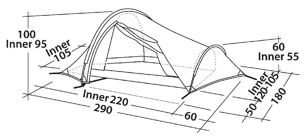 Robens Tenda Challenger 2 Persone Alluminio Tunnel di Luce Alluminio Persone Campeggio Wand 7f9874 Robens Tenda Challenger 2 Persone Alluminio Tunnel di Luce Alluminio Persone Campeggio Wand 7f9874