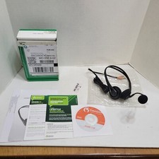 New Dragon Nuance HS-GEN-B Stereo Communication Wired Headset w Microphone
