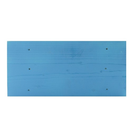 Small Wooden light blue natural solid wood Stool Rustic Shabby chic rectangle se - Picture 6 of 8