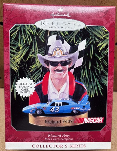 Vintage 1998 Hallmark Keepsake Ornament Richard Petty NASCAR Stock Car Champion - Picture 10 of 12