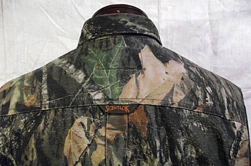 CAMO Vtg Scent-Lok Savanna Mens Camouflage Hunting Shirt Mossy Oak Break Up - Picture 7 of 10