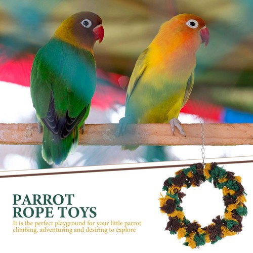 Bird Ladders Bird Cage Toys Wreath Ornament Christmas Pet Gift - Picture 9 of 12