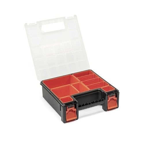 TACTIX Sortimentskasten Organizer Box mit Behältern verschiedene Größen - Bild 8 von 11