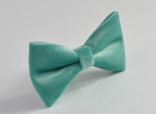 Sage Green Velvet Bow tie Bowtie for Men / Youth / Kids Boys infant Toddler - Picture 2 of 4