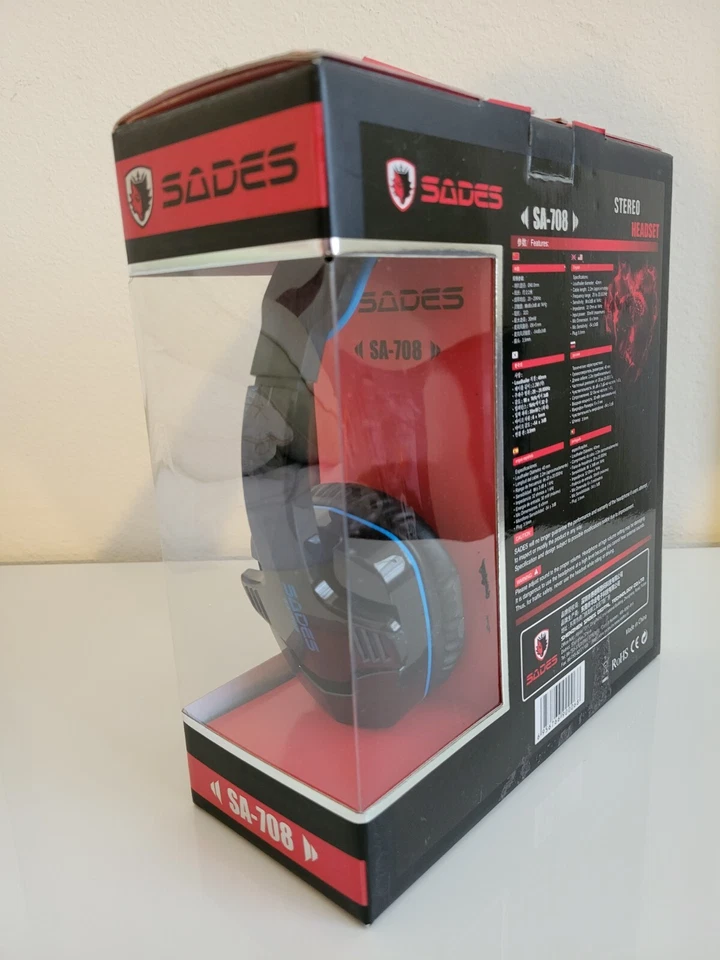 SADES SA708GT Stereo Gaming Headset, 3.5mm lnterface with Microphone, Suitable - Image 4 of 4