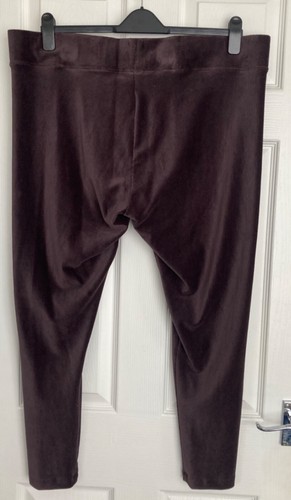 NEW M&S Ladies Bitter Chocolate Corduroy Leggings Sizes 22R & 24 Long - Picture 3 of 3