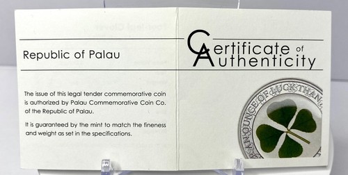 2017 1 oz .999 Fine Silver Palua Four Leaf Clover FS Proof Coin PCGS PR70DCAM - Picture 5 of 10