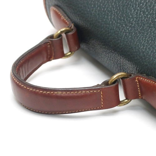 Vintage Coach Sheridan Navy Brown Full Grain Leather Crossbody Top Handle Bag - Bild 19 von 22