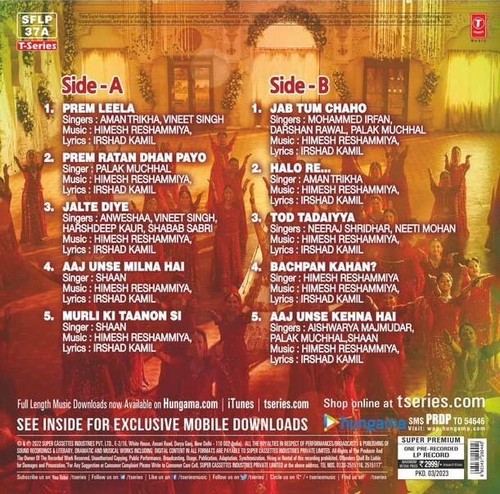 Prem Ratan Dhan Payo Vinyl LP Record Bollywood Ost Hindi Film Songs Indian Mint - Picture 9 of 9