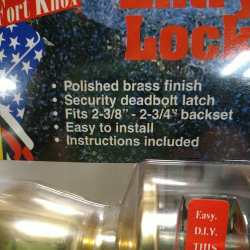 Kit de perilla de puerta de entrada estilo tulipán acabado latón pulido bloqueo Fort Knox 5007 - Imagen 2 de 6