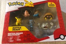 Pokémon Battle Ready 6 Figures Multi-Pack PIKACHU + 5 JAZWARES NIB