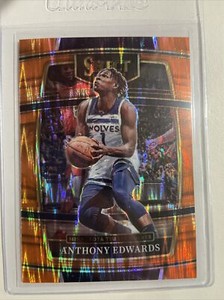 ANTHONY EDWARDS 2021-22 Select Basketball Orange Flash Prizm #49