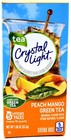 12 10-Quart Boxes Crystal Light Peach Mango Green Tea Drink Mix