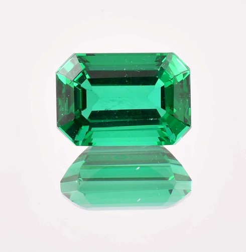Piedra preciosa suelta natural impecable 14 x 12 verde esmeralda de Zambia (certificada GIT)) - Imagen 2 de 7