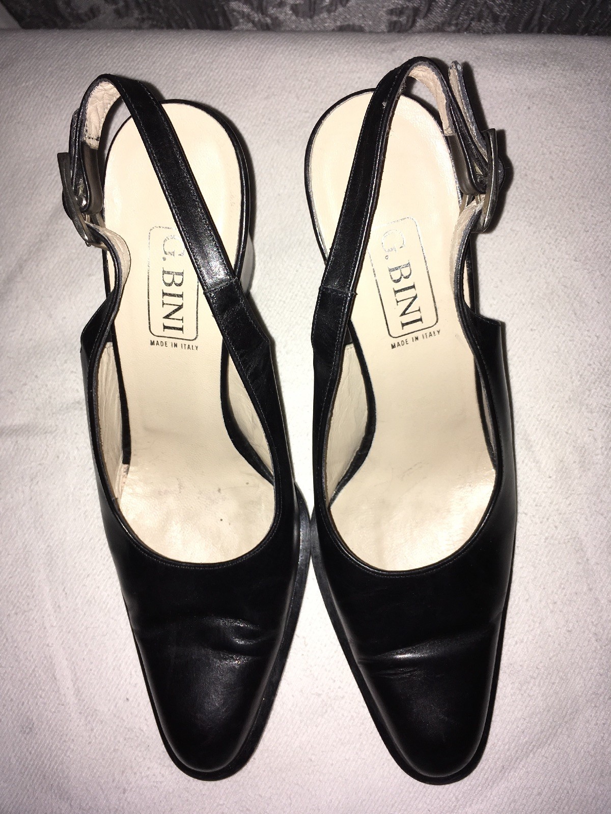 G Bini Mujeres Negro ESLINGA vuelta todos Zapato en de cuero Hecho en Zapato Italia 38 euros 7017b2 G Bini Mujeres Negro ESLINGA vuelta todos Zapato en de cuero Hecho en Zapato Italia 38 euros 7017b2