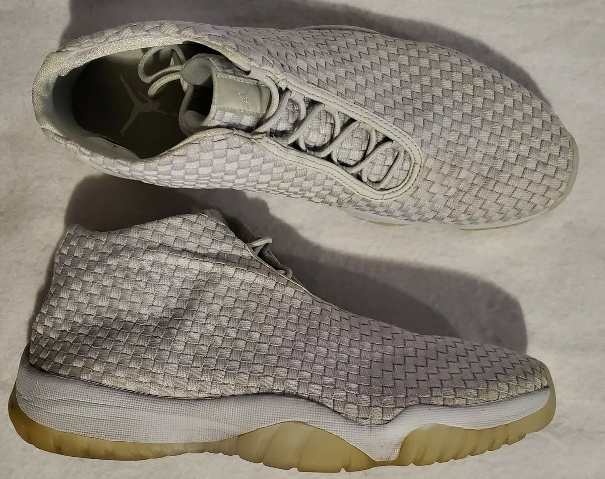 Nike Mens Size 13 Air Jordan Future Pure Platinum Basketball Mids