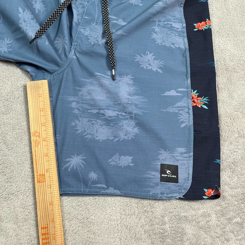 Rip Curl Board Shorts Mens 30 Waist Blue Hawaiian Mirage Ultimate Stretch Surf - Picture 8 of 12