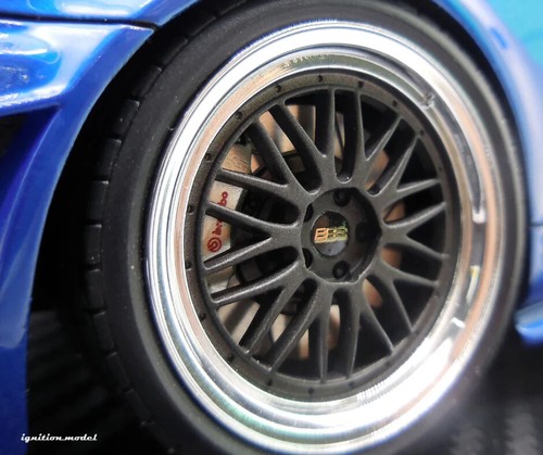 IGNITION MODEL 1:18 Nissan Skyline GT-R R34 TRUST GReddy 34RX Blue Metallic, NEW - Picture 17 of 18