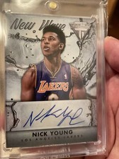 2013-14 Panini Titanium Nick Young New Wave Auto Card #47