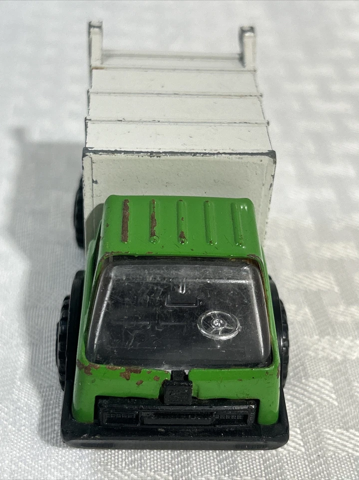 Vintage Tonka Garbage Truck / Metal Green / White / 3.5" long / 1980's - Image 2 of 4