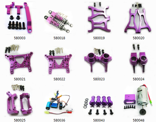 Aluminum Metal Upgrad Parts For 1/18 WLtoys A959 A969 A979 K929 Rc Car purple - Picture 4 of 69