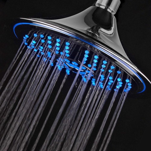Cabezal de ducha LED de lluvia extra grande de 8 pulgadas Dreamspa® de lujo con 5 ajustes - Imagen 7 de 12