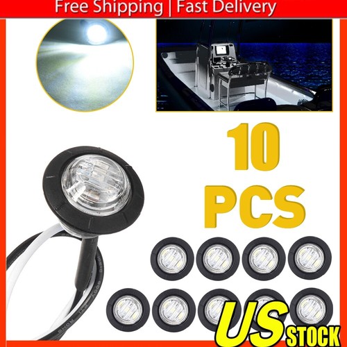 Mini Round Marker Lights 3/4"LED Truck Trailer Bullet DRL Side Clearance Light - 第 14/21 張圖片
