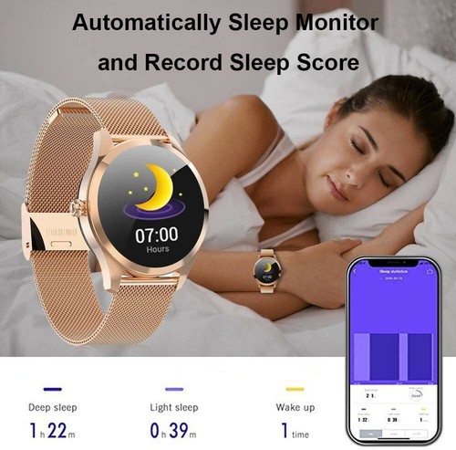 Smartwatch für Damen, Yocuby Novel/Stilvoll/schöne Smartwatch Bluetooth Fitne - Bild 5 von 8