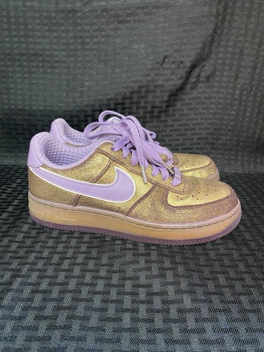 Nike Air Force 1 Premium 07 Aubergine GS Sneakers Size 5Y 314618-551