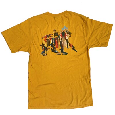 Stussy Lion Yellow Gold T-Shirt Sz M | eBay