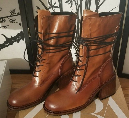 BOTAS AL TOBILLO ZARA CON TACÓN DE CUERO Marrón - 1923/510 Talla EE. UU. 9 EU 40 - Imagen 3 de 6