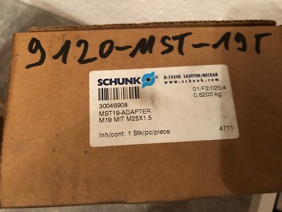 Schunk SO62814 - 9120 - MST19 - T -Adapter -unused-OVP-