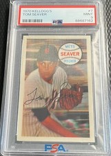1970 Kellogg's Tom Seaver Mets PSA 9 Mint #7 Newly Graded w/ '24 Style Holder