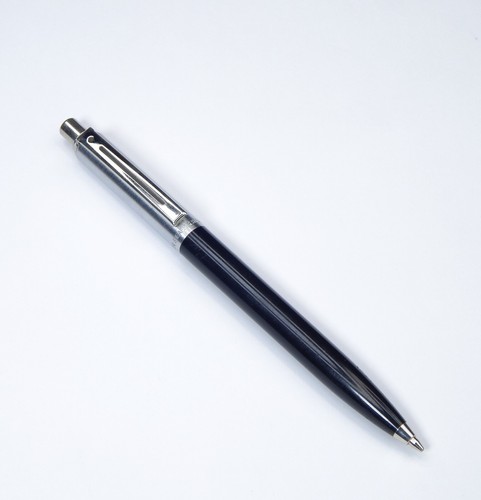 Sheaffer Sentinel matita meccanica nera 0,7 mm bordo cromato pulsante - Foto 1 di 10