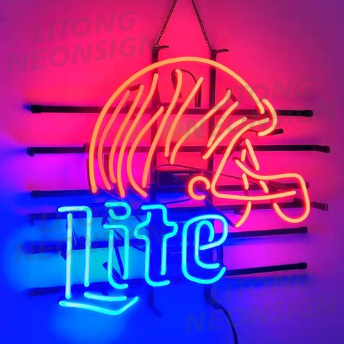 Cincinnati Bengals Lite Beer Neon Sign Light Beer Bar Pub Wall Decor 24X20 - Picture 2 of 3