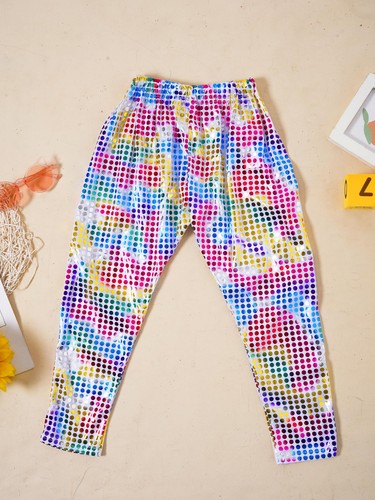Girls Boys Glitter Sequins Hip Hop Jazz Street Modern Pants Sweatpants Trousers - Picture 85 of 252