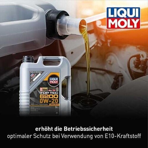 Huile moteur Liqui Moly Top Tec 6200 0W-20 5 litres VW 508 00 / 509 00 / C20 - 20781 - Photo 5/6