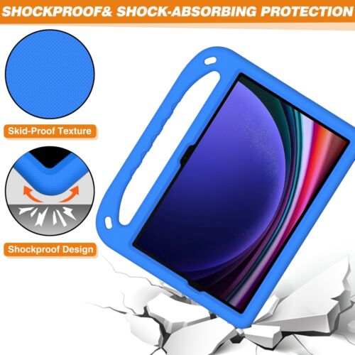 For Samsung Galaxy Tab S9 FE Plus/S9/S8/S7 FE EVA Foam Handle Stand Kids Case - Picture 3 of 31