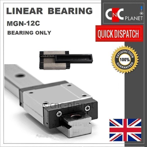 MGN12 LINEAR RAIL MGN 12 BEARING GUIDE SLIDE CARRIAGE BLOCK MGN12C MGN12H CNC UK - Picture 6 of 28