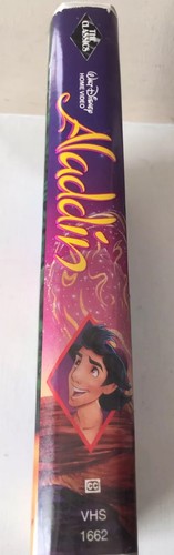 Vintage 1993 Walt Disney Aladdin Black Diamond Classic VHS Tape #1662- 1 Movie - Imagen 2 de 4