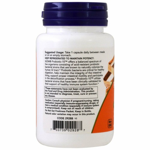 Probiotic-10, 50 Billion, 50 Veg Capsules - Picture 3 of 3
