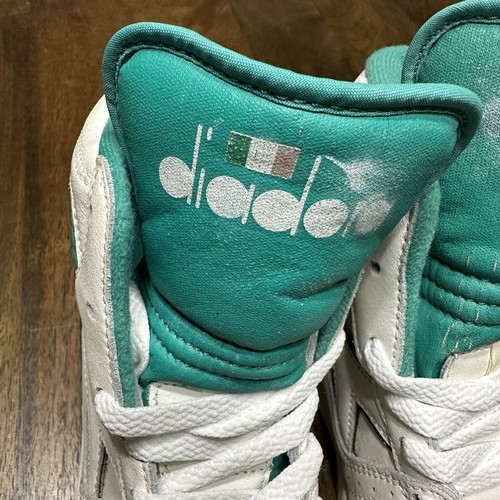 Vintage 80s DIADORA Rebound Leather Basketball shoe size 5 Sneakers rare - 第 8/18 張圖片