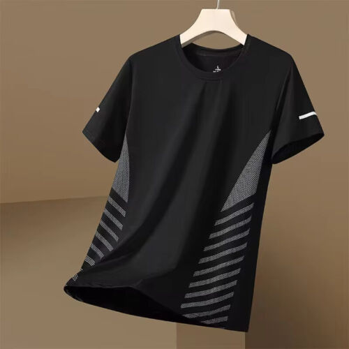 Mens Quick Dry T Shirts Athletic Running Workout Shirts Short Sleeve Tee Tops - Picture 9 of 13