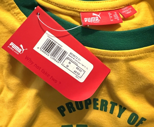 NWT Puma Jamaica Shirt M Flag Running Track Short Slv Olympic Participant Rare - Picture 6 of 8