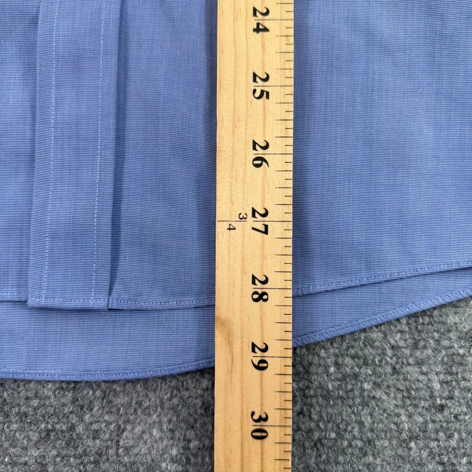 Camisa de vestir Brooks Brothers Milano para hombre 14,5-33 azul 100 % algodón americano Supima Foto 4 de 4